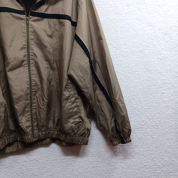 SB Tech Men's Windbreaker Jacket Mesh Lined Brown Size XL Full Zip - Picture 9 of 13